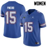 Women's Florida Gators #15 Eddy Pineiro NCAA Jordan Brand Royal Authentic Stitched College Football Jersey BOH2562MH